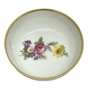 AK Kaiser W‎ Germany Small 3.35" Trinket Fruit Bowl Floral Design Discontinued
